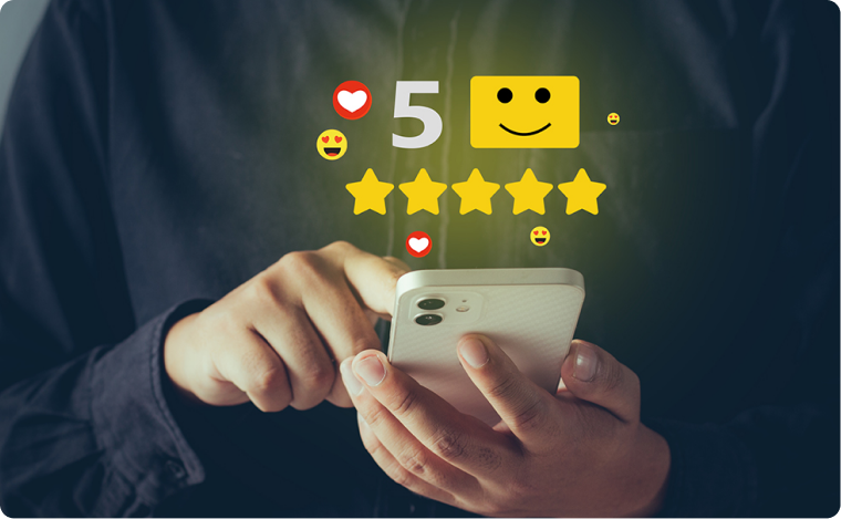 Customer rating and feedback