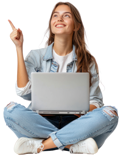 Creative professional with a laptop